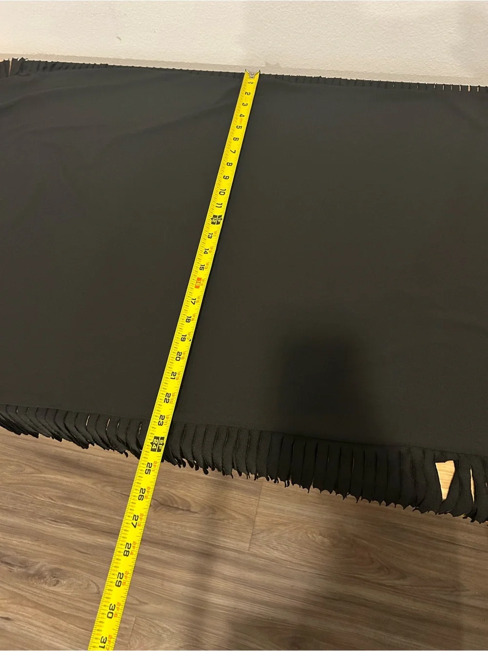 Plus Size Black Fringe Midi Skirt Size 4x Shein